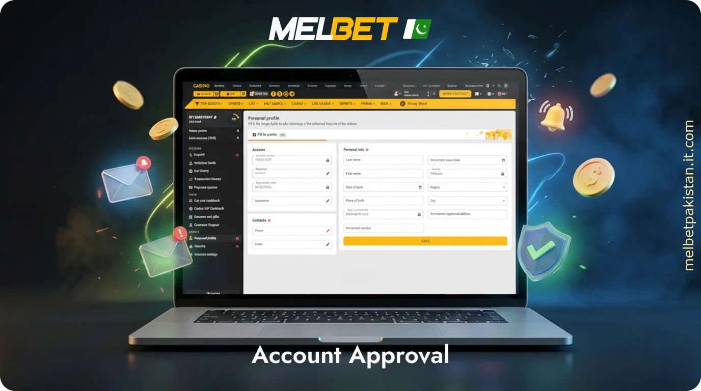 After registering on Melbet, users in Pakistan must verify their account to gain full access