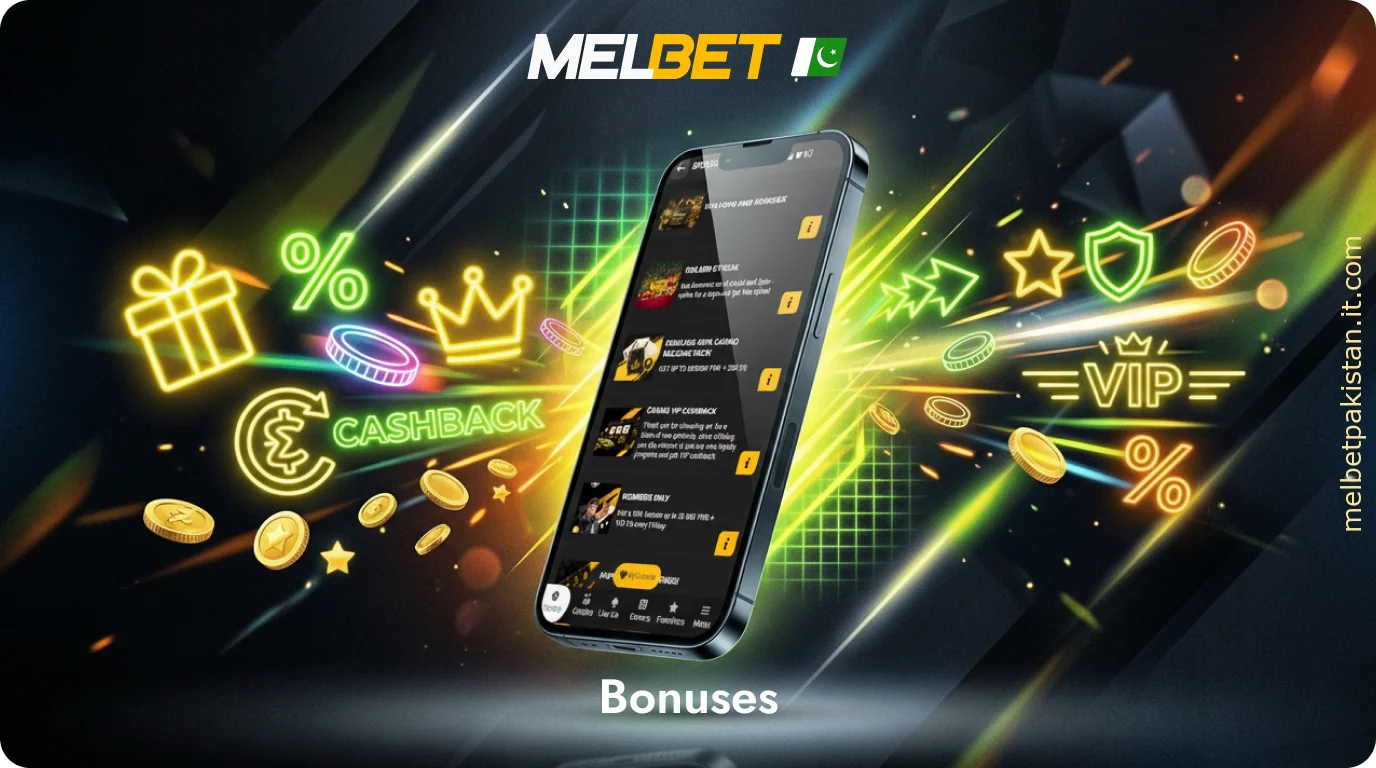 Generous bonuses and exciting promotions are available to Melbet users in Pakistan